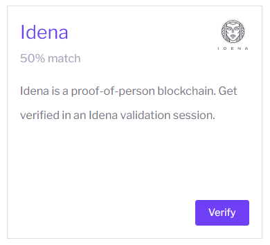 Verify with Idena